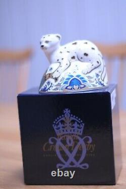 Royal Crown Derby, Leopard Cub, Paperweight, Ltd Edition Mint, Boxed + Cert