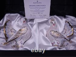 Royal Crown Derby Limited Edition Diamond Jubilee Doves Matching Pair