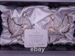 Royal Crown Derby Limited Edition Diamond Jubilee Doves Matching Pair 377/500