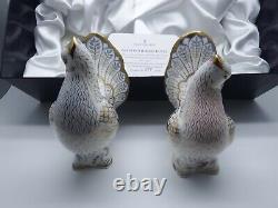 Royal Crown Derby Limited Edition Diamond Jubilee Doves Matching Pair 377/500