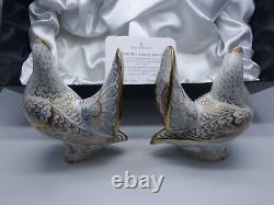 Royal Crown Derby Limited Edition Diamond Jubilee Doves Matching Pair 377/500