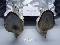 Royal Crown Derby Limited Edition Diamond Jubilee Doves Matching Pair 377/500