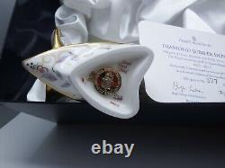 Royal Crown Derby Limited Edition Diamond Jubilee Doves Matching Pair 377/500