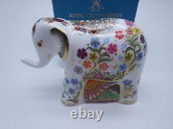 Royal Crown Derby Limited Edition Hari Infant Elephant Paperweight