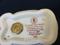 Royal Crown Derby Limited Edition Yorkshire Rose Elephant