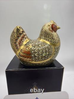 Royal Crown Derby, Limited edition Farmyard Hen, Paperweight. +certificate +Box