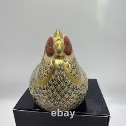 Royal Crown Derby, Limited edition Farmyard Hen, Paperweight. +certificate +Box