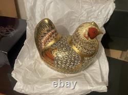 Royal Crown Derby Limited edition GOLD FARMYARD HEN BOXED PRISTINE! NO OFFERS