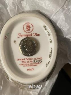 Royal Crown Derby Limited edition GOLD FARMYARD HEN BOXED PRISTINE! NO OFFERS