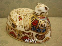 Royal Crown Derby Lion Cub Gold 1st Paperweight Limited Ed + Boxed + Certificate