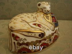 Royal Crown Derby Lion Cub Gold 1st Paperweight Limited Ed + Boxed + Certificate