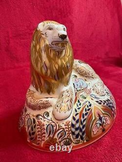 Royal Crown Derby Lion Large scale piece, 1st Quality & gold stopper BNIB