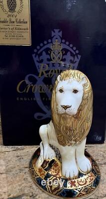 Royal Crown Derby Lion & Matching Plate