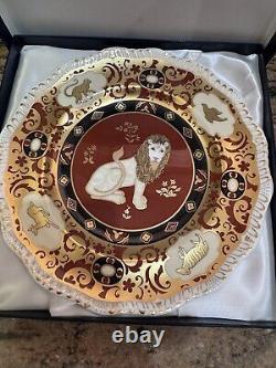 Royal Crown Derby Lion & Matching Plate