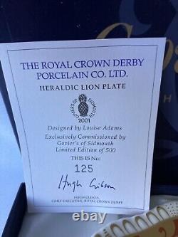 Royal Crown Derby Loin Plate, Heraldic, Ltd Ed Of 500, Boxed with Certificate
