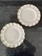 Royal Crown Derby Lombardy Fluted 25cm Dinner 2 Plates Unused