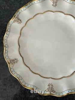 Royal Crown Derby Lombardy Fluted 25cm Dinner 2 Plates unused