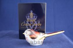 Royal Crown Derby Long-tailed Tit Paperweight Brand New & Boxed