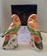 Royal Crown Derby Lorikeet Duo. Ltd Edition. Box. Gold Stoppers