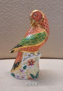 Royal Crown Derby Lorikeet Duo. Ltd Edition. Box. Gold Stoppers