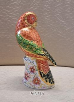 Royal Crown Derby Lorikeet Duo. Ltd Edition. Box. Gold Stoppers