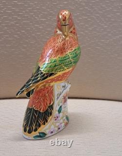 Royal Crown Derby Lorikeet Duo. Ltd Edition. Box. Gold Stoppers