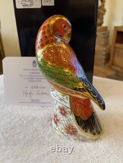 Royal Crown Derby Lorikeet Paperweight