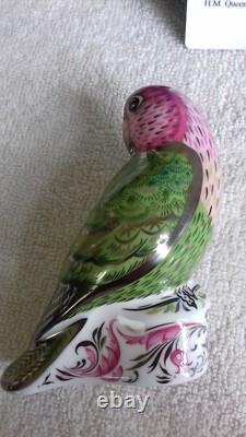 Royal Crown Derby Lovebirds Queen Elizabeth & Philip, Platinum Wedding Uk