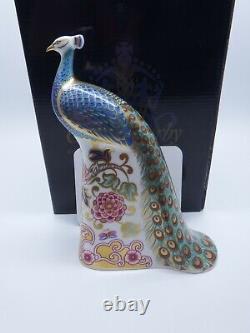 Royal Crown Derby Ltd Ed Designers' Choice Derby Peacock Paperweights 377/750