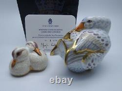 Royal Crown Derby Ltd Ed Designers' Choice Goose & Goslings Paperweights 3/750