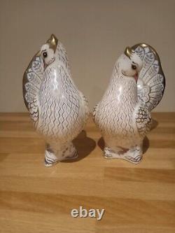 Royal Crown Derby Ltd. Ed. Diamond Jubilee Doves Elizabeth And Philip