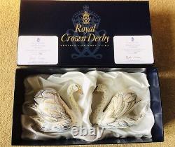 Royal Crown Derby Ltd Ed Pair Of Royal Swans'william' &'catherine'. 378/750 Ex