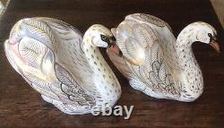 Royal Crown Derby Ltd Ed Pair Of Royal Swans'william' &'catherine'. 378/750 Ex