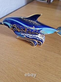 Royal Crown Derby Lyme Bay Mother Dolphin