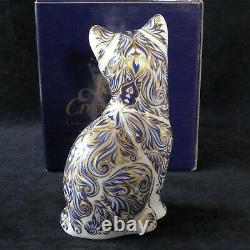 Royal Crown Derby Majestic Cat Paperweight Ltd Edition With Box And Certificate