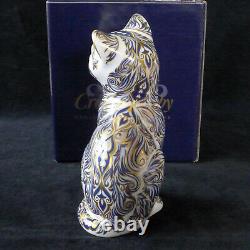 Royal Crown Derby Majestic Cat Paperweight Ltd Edition With Box And Certificate