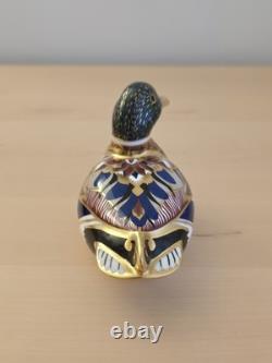 Royal Crown Derby Mallard Duck Paperweight Gold Stopper MMVII