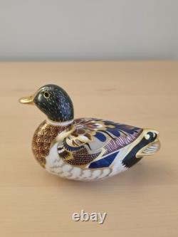 Royal Crown Derby Mallard Duck Paperweight Gold Stopper MMVII