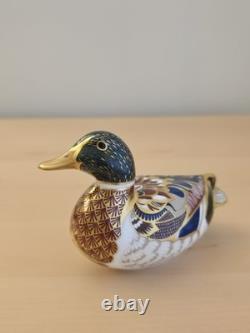 Royal Crown Derby Mallard Duck Paperweight Gold Stopper MMVII