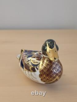 Royal Crown Derby Mallard Duck Paperweight Gold Stopper MMVII