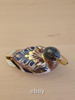 Royal Crown Derby Mallard Duck Paperweight Gold Stopper MMVII