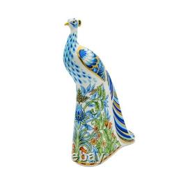 Royal Crown Derby Manor Peacock Paperweight
