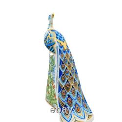 Royal Crown Derby Manor Peacock Paperweight
