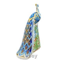 Royal Crown Derby Manor Peacock Paperweight