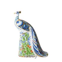 Royal Crown Derby Manor Peacock Paperweight 1st Quality Boxed