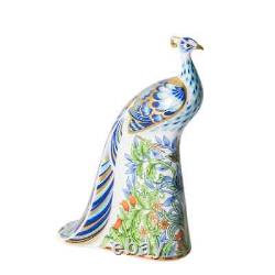 Royal Crown Derby Manor Peacock Paperweight 1st Quality Boxed