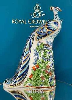 Royal Crown Derby Manor Peacock Paperweight 1st Quality Boxed