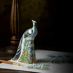 Royal Crown Derby Manor Peacock William Morris Bird Paperweight New'1st