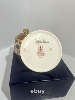 Royal Crown Derby Match Striker Solid Gold Band Old Imari Boxed