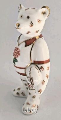 Royal Crown Derby Mini Bear ENGLAND Rugby Ltd Ed RARE